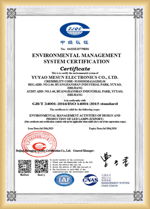 Certificate-ISO 14001